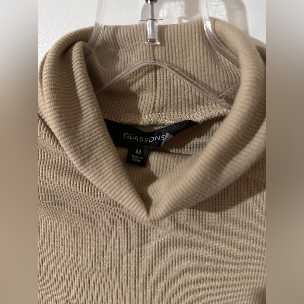 Tan turtleneck